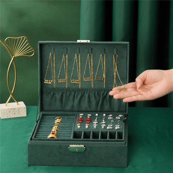jewelry pouches, bags double layer green stud box organizer large rings necklace makeup display velvet cases with lock for women, Pink;blue
jewelry pouches, bags double layer green stud box organizer large rings necklace makeup display velvet cases with lock for women, Pink;blue