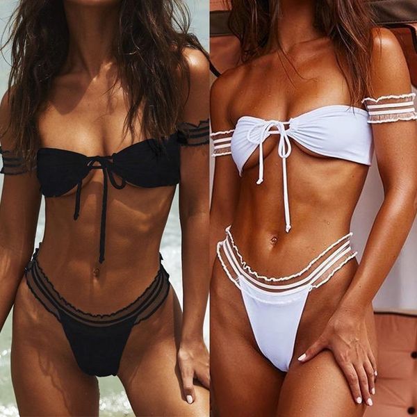 one-piece suits 2021 solid off shoulder bikini female lace swimsuit women swimwear two-pieces set high waist bather bathing suit swim
one-piece suits 2021 solid off shoulder bikini female lace swimsuit women swimwear two-pieces set high waist bather bathing suit swim