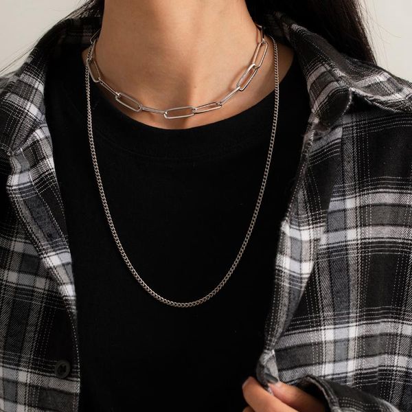 chokers shixin layered sample chains choker necklaces for women fashion gold/silver color long on the neck jewelry 2021, Golden;silver
chokers shixin layered sample chains choker necklaces for women fashion gold/silver color long on the neck jewelry 2021, Golden;silver