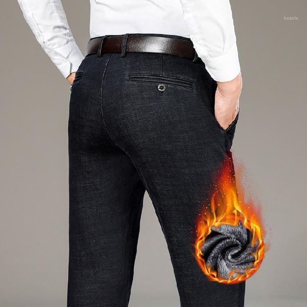 men's jeans 2021 winter blue fleece thicken warm denim pants male brand business straight elasticity streetwear
men's jeans 2021 winter blue fleece thicken warm denim pants male brand business straight elasticity streetwear