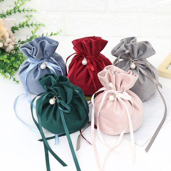 gift wrap 5pcs luxury velvet bags with pearl string christmas birthday party cooikes candy boxes jewelry sachet
gift wrap 5pcs luxury velvet bags with pearl string christmas birthday party cooikes candy boxes jewelry sachet