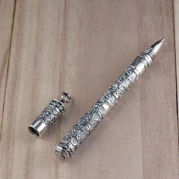 gel pens traditional chinese style handmade silver 925 signature pen clouds carved metal ball luxury gift for bussiness school
gel pens traditional chinese style handmade silver 925 signature pen clouds carved metal ball luxury gift for bussiness school