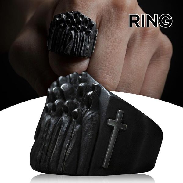 soul reaper ring for men religious carving open with cross pattern alloy finger jewelry nyz shop wedding rings, Slivery;golden
soul reaper ring for men religious carving open with cross pattern alloy finger jewelry nyz shop wedding rings, Slivery;golden