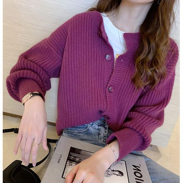 women's knits & tees knitted cardigan holiday casual 2021 fall/winter knitwear short solid color loose slim sweater top, White
women's knits & tees knitted cardigan holiday casual 2021 fall/winter knitwear short solid color loose slim sweater top, White