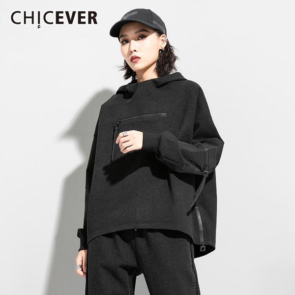 women's hoodies & sweatshirts chicever casual loose sweatshirt for women hooded batwing long sleeve patchwork zipper black female fashi
women's hoodies & sweatshirts chicever casual loose sweatshirt for women hooded batwing long sleeve patchwork zipper black female fashi