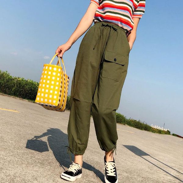 women's pants & capris casual high waist harajuku women cargo loose sweatpants full length trousers streetwear, Black;white
women's pants & capris casual high waist harajuku women cargo loose sweatpants full length trousers streetwear, Black;white