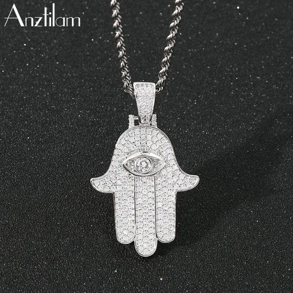 shiny hip hop micro pave setting + cubic zircon bling iced out hand of fatima pendants necklaces for men rapper jewelry pendant, Silver
shiny hip hop micro pave setting + cubic zircon bling iced out hand of fatima pendants necklaces for men rapper jewelry pendant, Silver