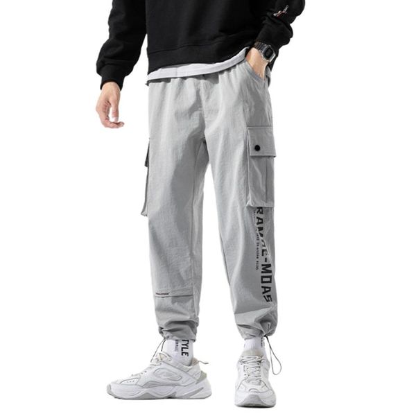 men's pants big pocket men cargo pant streetwear sweatpants overalls 2021 polyester trousers fashion casual loose fit length, Black
men's pants big pocket men cargo pant streetwear sweatpants overalls 2021 polyester trousers fashion casual loose fit length, Black