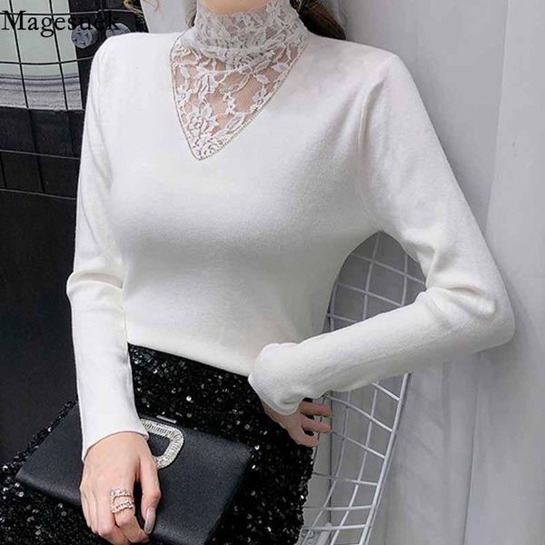 women's sweaters women bottoming long sleeve solid knitted pullovers sweater 2021 autumn slim lace casual basic turtleneck 11214, White;black
women's sweaters women bottoming long sleeve solid knitted pullovers sweater 2021 autumn slim lace casual basic turtleneck 11214, White;black