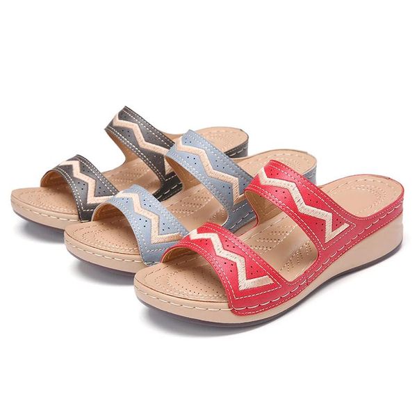 dress shoes arrival hollow embroidery wedges platform sandals women casual daily summer slippers, Black
dress shoes arrival hollow embroidery wedges platform sandals women casual daily summer slippers, Black