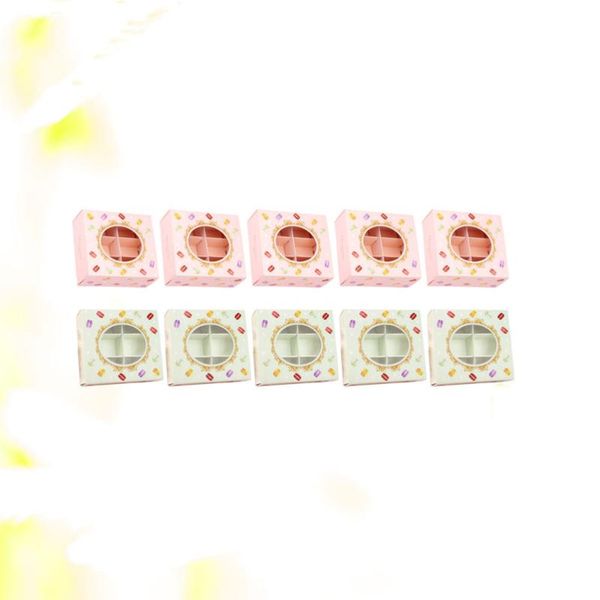 gift wrap 10pcs macaron storage case baking box 6-grids small cookie cake dessert party containers with clear window ligh 
gift wrap 10pcs macaron storage case baking box 6-grids small cookie cake dessert party containers with clear window ligh