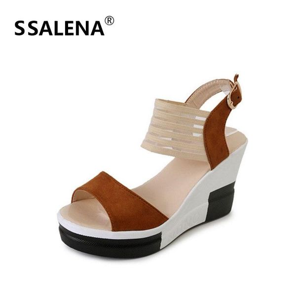 women summer wedges platform fashion sandals ladies open toe high heels female ankle buckle strap comfort shoes 60600, Black
women summer wedges platform fashion sandals ladies open toe high heels female ankle buckle strap comfort shoes 60600, Black