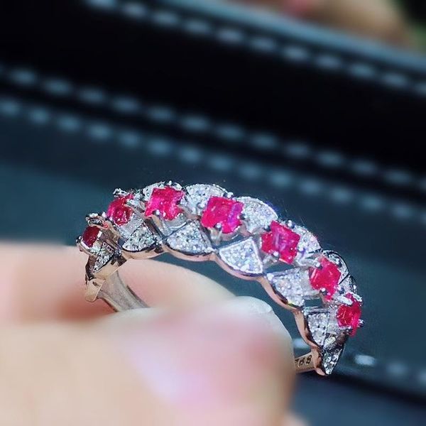 natural real ruby ring per jewelry 925 sterling silver 3*3mm 0.15ct*7pcs square gemstone fine for men or women j211093 cluster rings, Golden;silver
natural real ruby ring per jewelry 925 sterling silver 3*3mm 0.15ct*7pcs square gemstone fine for men or women j211093 cluster rings, Golden;silver