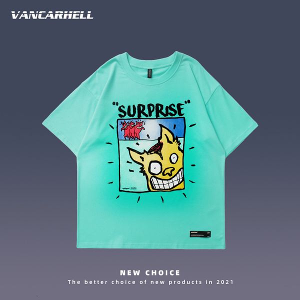 tee polo loose and lovely cartoon printing short sleeve graffiti artistic feeling national fashion t-shirt for men women, White;black
tee polo loose and lovely cartoon printing short sleeve graffiti artistic feeling national fashion t-shirt for men women, White;black