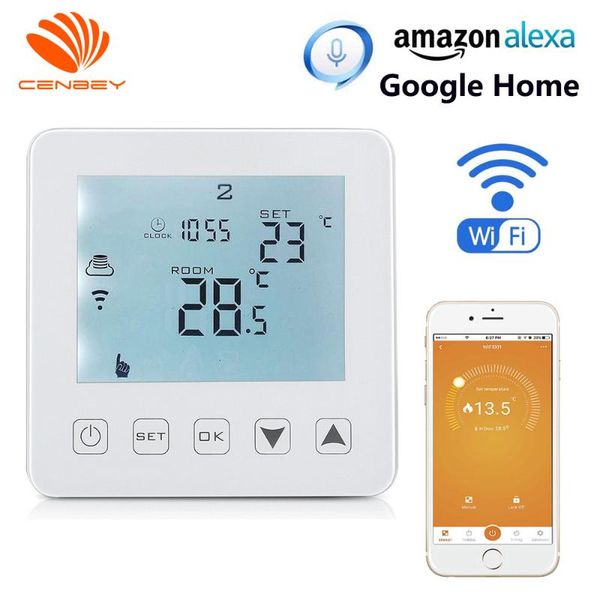 smart home control wifi thermostat alexa boiler temperature controller central heating room underfloor 16a 220v
smart home control wifi thermostat alexa boiler temperature controller central heating room underfloor 16a 220v