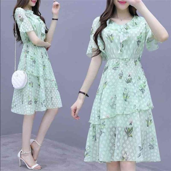 summer french sweet dress office lady chiffon polyester knee-length zippers 210416, Black;gray
summer french sweet dress office lady chiffon polyester knee-length zippers 210416, Black;gray