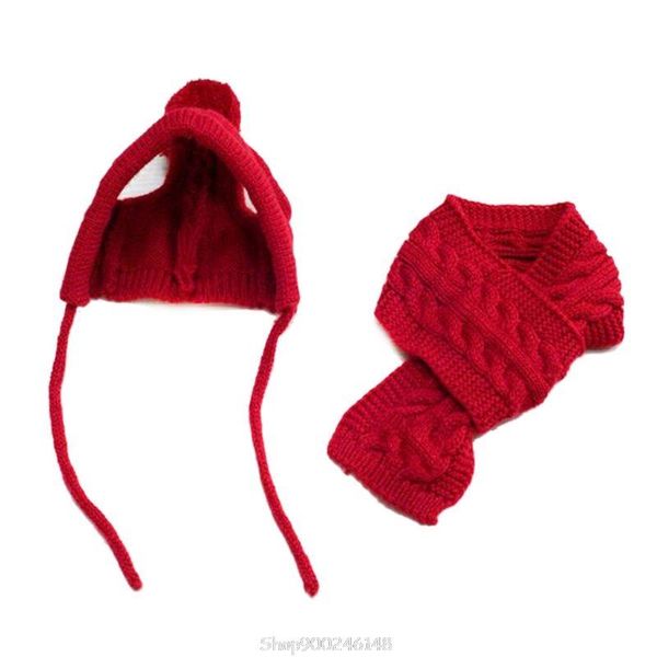 dog apparel red pet cat hat scarf set keep warm korean style costume accessory winter clothing o22 20 dropship
dog apparel red pet cat hat scarf set keep warm korean style costume accessory winter clothing o22 20 dropship