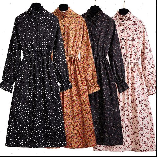 black vintage polka dot womens dresses winter dress women plus size autumn elegant long sleeve midi office party vestidos, Black;gray
black vintage polka dot womens dresses winter dress women plus size autumn elegant long sleeve midi office party vestidos, Black;gray