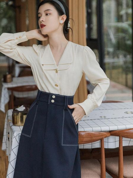 skirts high waisted fashion skirt women summer 2021 french retro blue design sense of chic casual versatile mature elegant a-line, Black
skirts high waisted fashion skirt women summer 2021 french retro blue design sense of chic casual versatile mature elegant a-line, Black