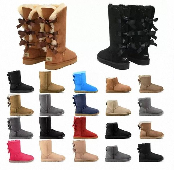 women winter luxurys designer boots girl classic snow boot ankle short bow mini fur black chestnut pink bowtie womens shoes size 36-41 fashi
women winter luxurys designer boots girl classic snow boot ankle short bow mini fur black chestnut pink bowtie womens shoes size 36-41 fashi