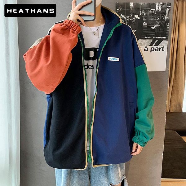 men's jackets hip hop double-sided jacket color block street coat male stand collar spring autumn casual japanese harajuku couple, Black;brown
men's jackets hip hop double-sided jacket color block street coat male stand collar spring autumn casual japanese harajuku couple, Black;brown