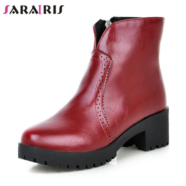boots sarairis fashionable leisure chunky heels outdoor big size 42 vintage brogue ankle booties women shoes female, Black
boots sarairis fashionable leisure chunky heels outdoor big size 42 vintage brogue ankle booties women shoes female, Black