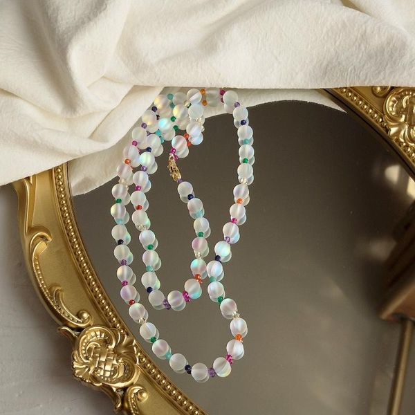 chains lii ji 8mm aurora crystal rainbow stone 925 sterling silver gold plated necklace 63cm fashion women jewelry
chains lii ji 8mm aurora crystal rainbow stone 925 sterling silver gold plated necklace 63cm fashion women jewelry