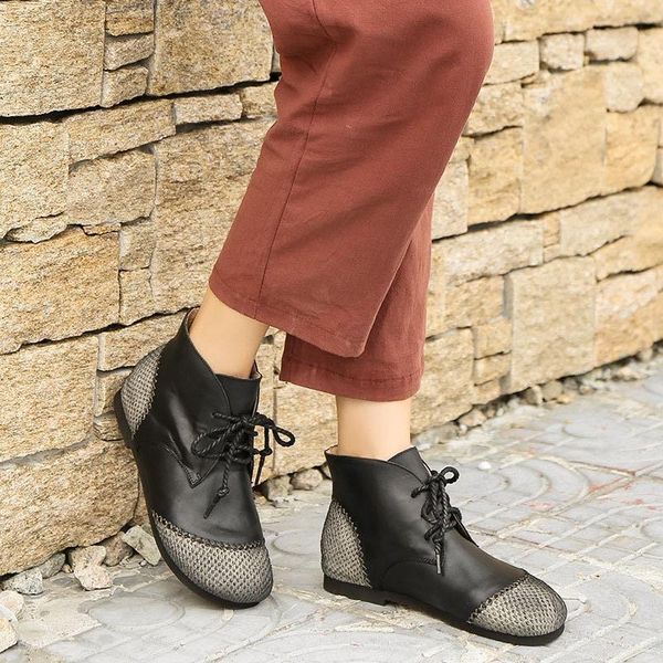 boots retro women casual flat shoes soft leather anti-slip durable comfort ankle lace-up black coffee brown color
boots retro women casual flat shoes soft leather anti-slip durable comfort ankle lace-up black coffee brown color