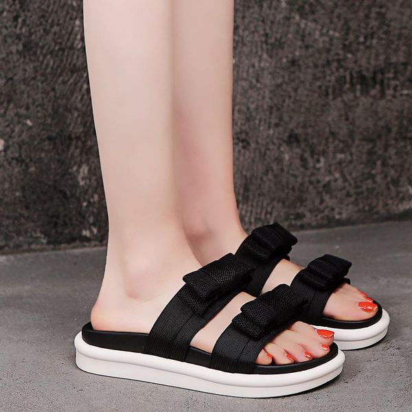 slippers fashion summer casual style ribbon decoration flat flip flop vacation beach shoes comfortable and simple zapatos u24-67, Black
slippers fashion summer casual style ribbon decoration flat flip flop vacation beach shoes comfortable and simple zapatos u24-67, Black