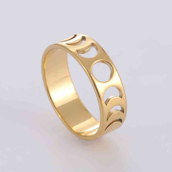 band cooltime full crescent moon for women stainless steel couple rings trend birthday fashion wedding jewelry, Silver
band cooltime full crescent moon for women stainless steel couple rings trend birthday fashion wedding jewelry, Silver