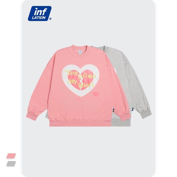 men's hoodies & sweatshirts inflation 2021 fashion heart graphic men trendy oversized woman harajuku kawaii pink pullovers couple, Black
men's hoodies & sweatshirts inflation 2021 fashion heart graphic men trendy oversized woman harajuku kawaii pink pullovers couple, Black