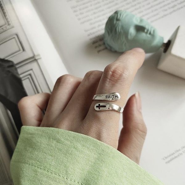 cluster rings louleur 925 sterling silver letter ring faith cross minimalist vintage open women fashion summer jewelry gift, Golden;silver
cluster rings louleur 925 sterling silver letter ring faith cross minimalist vintage open women fashion summer jewelry gift, Golden;silver