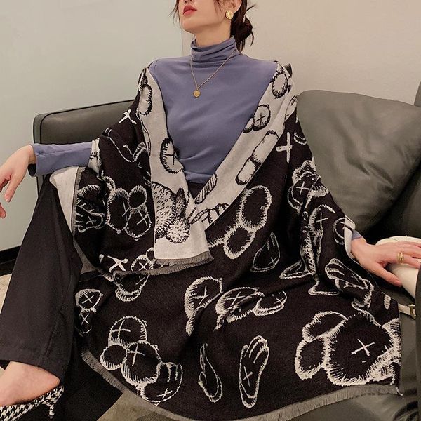 korean fashion cashmere like women's scarf winter warm net red student long shawl thickened hijab scarves, Blue;gray
korean fashion cashmere like women's scarf winter warm net red student long shawl thickened hijab scarves, Blue;gray