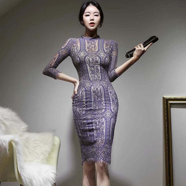 arrival fashion spring midi party dress women ol temperament lace perspective elegant tassel purple slim pencil casual dresses, Black;gray
arrival fashion spring midi party dress women ol temperament lace perspective elegant tassel purple slim pencil casual dresses, Black;gray