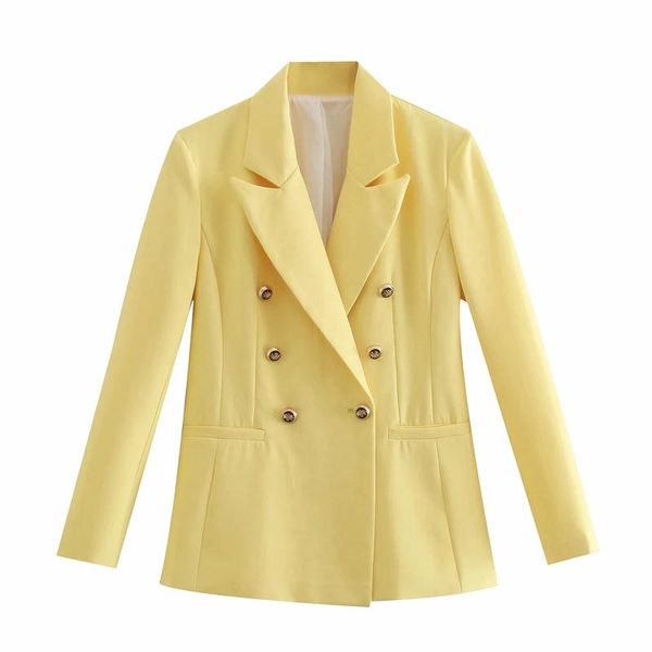 women's suits & blazers slmd vintage elegant double breasted solid women fashion chic pockets long sleeve blazer coat ladies outerwear, White;black
women's suits & blazers slmd vintage elegant double breasted solid women fashion chic pockets long sleeve blazer coat ladies outerwear, White;black