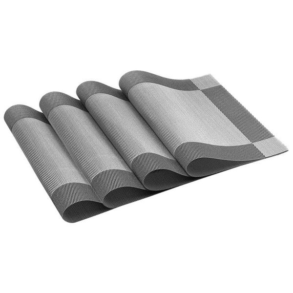 mats & pads placemat, crossweave woven non-slip insulation placemat washable table set of 4 (4pcs placemats, silver-gray)
mats & pads placemat, crossweave woven non-slip insulation placemat washable table set of 4 (4pcs placemats, silver-gray)
