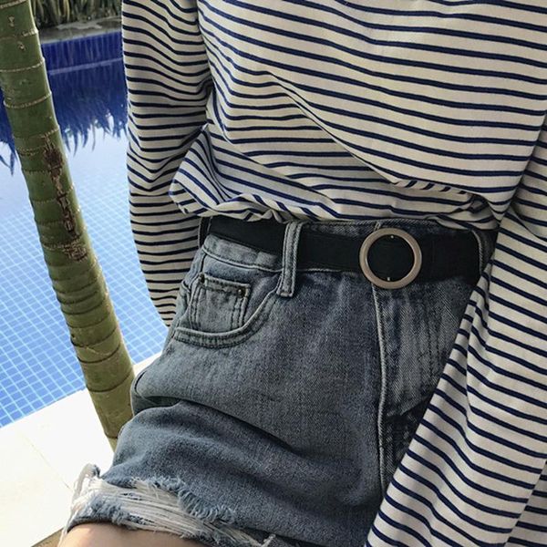 belts women belt imitation leather alloy buckle waistband non-hole circle button waist for leisure jeans fashion dress ladies, Black;brown
belts women belt imitation leather alloy buckle waistband non-hole circle button waist for leisure jeans fashion dress ladies, Black;brown