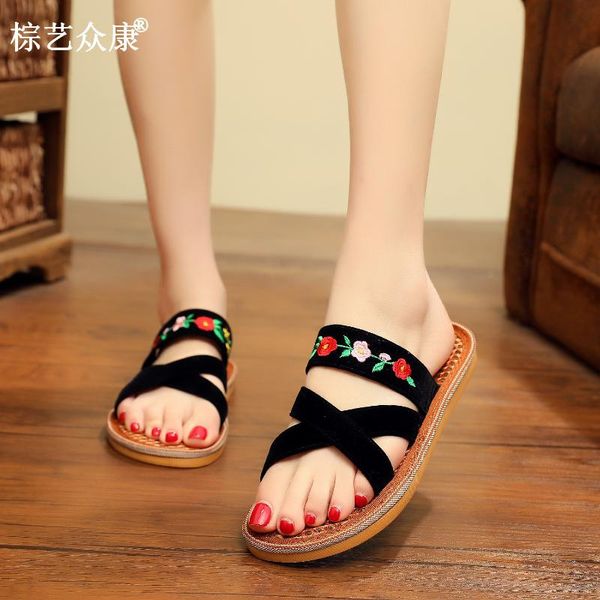 slippers ladies shoes sandals embroidered brown silk breathable sweat-absorbentclothshoeswoman shoescuteslippersslippers, Black
slippers ladies shoes sandals embroidered brown silk breathable sweat-absorbentclothshoeswoman shoescuteslippersslippers, Black