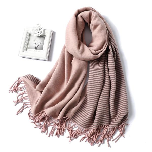 scarves womens winter scarf fashion striped cashmere pashmina bandana shawl wraps warm blanket for women lady thick neck, Blue;gray
scarves womens winter scarf fashion striped cashmere pashmina bandana shawl wraps warm blanket for women lady thick neck, Blue;gray