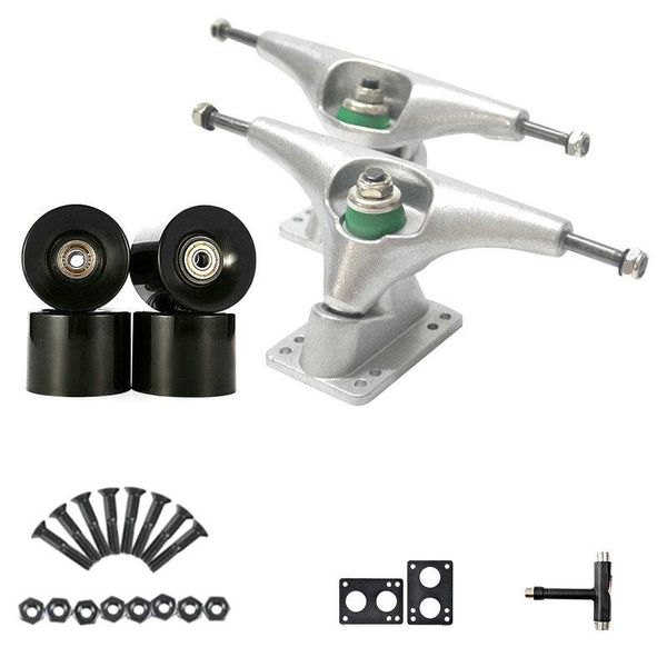 6.25in surfskate bridge skateboard trucks surf 70x51mm black wheels set silver singleboard skateboarding
6.25in surfskate bridge skateboard trucks surf 70x51mm black wheels set silver singleboard skateboarding