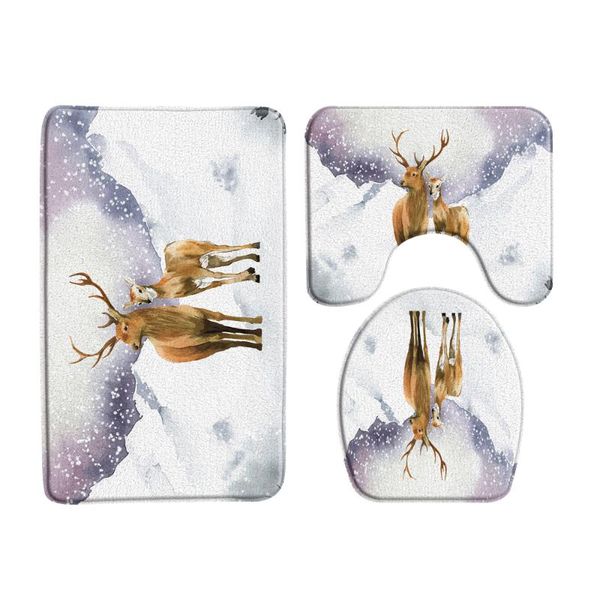bath mats animal deer elk winter snow scene mat 3 piece bathroom non-slip entrance door carpet toilet decor supplies
bath mats animal deer elk winter snow scene mat 3 piece bathroom non-slip entrance door carpet toilet decor supplies