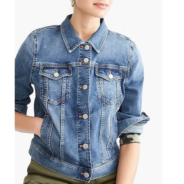 women's jackets more blue denim fine cotton short jean female casual jacket long sleeve autumn single breasted streetwear uwpz, Black;brown
women's jackets more blue denim fine cotton short jean female casual jacket long sleeve autumn single breasted streetwear uwpz, Black;brown