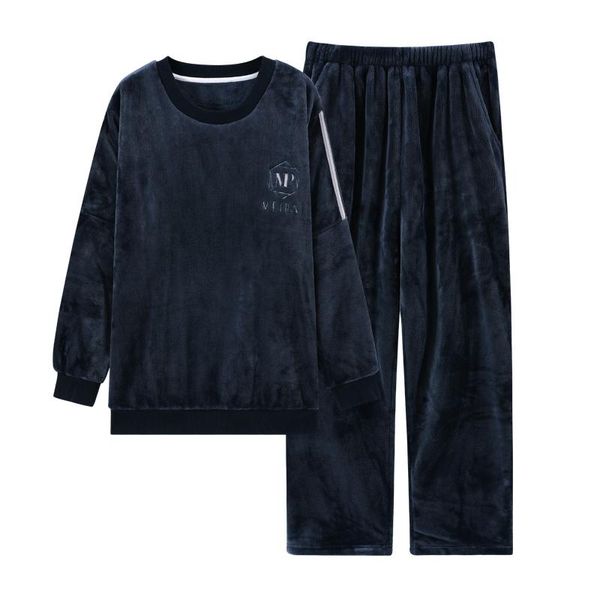 men's sleepwear pajama men warm flannel winter thick solid comfort home daliy pajamas suit, Black;brown
men's sleepwear pajama men warm flannel winter thick solid comfort home daliy pajamas suit, Black;brown