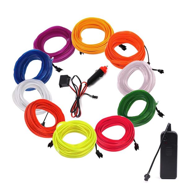 strips glow el wire string car cigarette / battery flexible neon light led for shoes clothing decor
strips glow el wire string car cigarette / battery flexible neon light led for shoes clothing decor