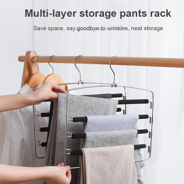 five layer sponge antiskid pants rack hanging artifact scarf multilayer seamless hanger metal hangers & racks
five layer sponge antiskid pants rack hanging artifact scarf multilayer seamless hanger metal hangers & racks