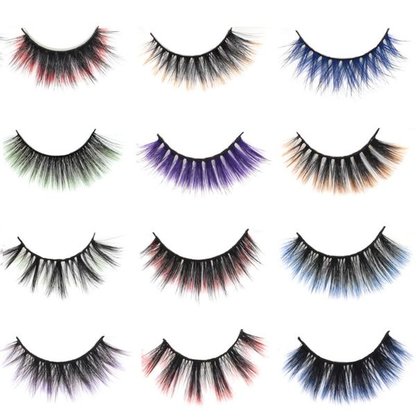 false eyelashes colored lashes bulk wholesale full strip handmade eyelash purple/blue/green/orange natural faux mink cosplay with color
false eyelashes colored lashes bulk wholesale full strip handmade eyelash purple/blue/green/orange natural faux mink cosplay with color