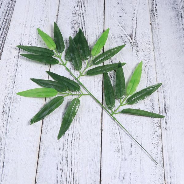 25pcs artificial green bamboo leaves fake plants greenery caliduct decor for home el office (green) decorative flowers & wreaths
25pcs artificial green bamboo leaves fake plants greenery caliduct decor for home el office (green) decorative flowers & wreaths