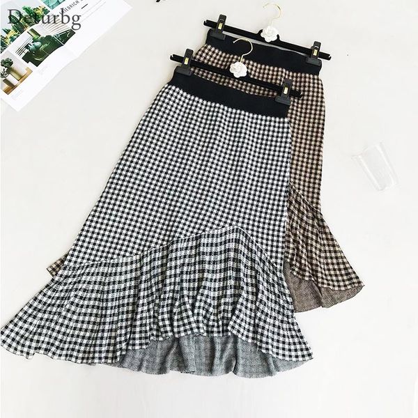 casual dresses deturbg women korean asymmetric mermaid skirt female elastic high waist plaid knitted school midi skirts saias wint, Black;gray
casual dresses deturbg women korean asymmetric mermaid skirt female elastic high waist plaid knitted school midi skirts saias wint, Black;gray