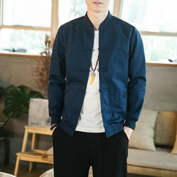 men's jackets autumn chinese coat tang suit for men retro disc button slim fit baseball jacket shirt stand-up collar male solid color, Black;brown
men's jackets autumn chinese coat tang suit for men retro disc button slim fit baseball jacket shirt stand-up collar male solid color, Black;brown