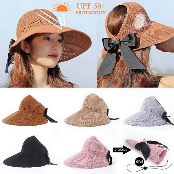 summer beach sport hat bow sun hats empty women wide brim caps cutout hat-foldable cap ribbon straw outdoor, Black;white
summer beach sport hat bow sun hats empty women wide brim caps cutout hat-foldable cap ribbon straw outdoor, Black;white